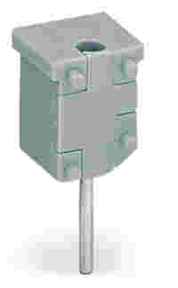 Test plug module; without locking device; modular; for 4-conductor terminal blocks; gray