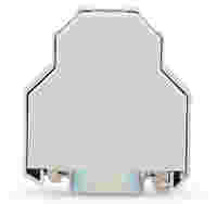 Screwless end stop; 14 mm wide; for DIN-rail 35 x 15 and 35 x 7.5; gray