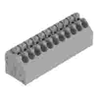 PCB terminal block; push-button; 1.5 mm²; Pin spacing 3.5 mm; 11-pole; Push-in CAGE CLAMP®; gray