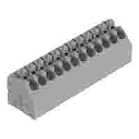 PCB terminal block; push-button; 1.5 mm²; Pin spacing 3.5 mm; 12-pole; Push-in CAGE CLAMP®; gray