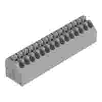 PCB terminal block; push-button; 1.5 mm²; Pin spacing 3.5 mm; 15-pole; Push-in CAGE CLAMP®; gray
