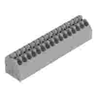 PCB terminal block; push-button; 1.5 mm²; Pin spacing 3.5 mm; 16-pole; Push-in CAGE CLAMP®; gray