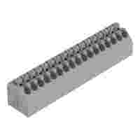PCB terminal block; push-button; 1.5 mm²; Pin spacing 3.5 mm; 17-pole; Push-in CAGE CLAMP®; gray