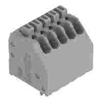 PCB terminal block; push-button; 0.5 mm²; Pin spacing 2.54 mm; 5-pole; Push-in CAGE CLAMP®; gray