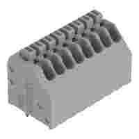 PCB terminal block; push-button; 0.5 mm²; Pin spacing 2.54 mm; 8-pole; Push-in CAGE CLAMP®; gray