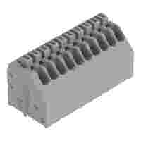 PCB terminal block; push-button; 0.5 mm²; Pin spacing 2.54 mm; 10-pole; Push-in CAGE CLAMP®; gray