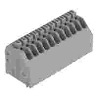 PCB terminal block; push-button; 0.5 mm²; Pin spacing 2.54 mm; 11-pole; Push-in CAGE CLAMP®; gray