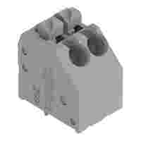 PCB terminal block; push-button; 1.5 mm²; Pin spacing 3.5 mm; 2-pole; Push-in CAGE CLAMP®; gray