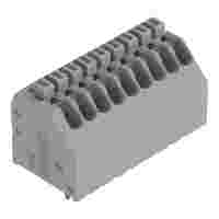 PCB terminal block; push-button; 0.5 mm²; Pin spacing 2.5 mm; 9-pole; Push-in CAGE CLAMP®; gray
