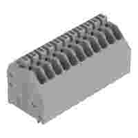 PCB terminal block; push-button; 0.5 mm²; Pin spacing 2.5 mm; 11-pole; Push-in CAGE CLAMP®; gray