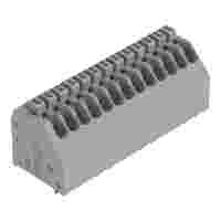 PCB terminal block; push-button; 0.5 mm²; Pin spacing 2.5 mm; 13-pole; Push-in CAGE CLAMP®; gray