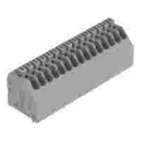 PCB terminal block; push-button; 0.5 mm²; Pin spacing 2.5 mm; 15-pole; Push-in CAGE CLAMP®; gray