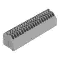 PCB terminal block; push-button; 0.5 mm²; Pin spacing 2.5 mm; 19-pole; Push-in CAGE CLAMP®; gray