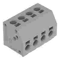 2-conductor PCB terminal block; 1.5 mm²; Pin spacing 5 mm; 14-pole; PUSH WIRE®; gray