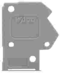 End plate; 1 mm thick; snap-fit type; light gray