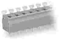 WAGO PCB terminal block; push-button; 2.5 mm²; Pin spacing 7.5/7.62 mm; 16-pole; CAGE CLAMP®; commoning option; gray