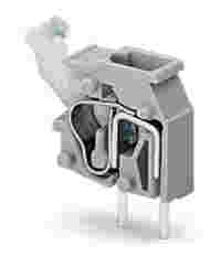 Stackable PCB terminal block; push-button; 2.5 mm²; Pin spacing 5/5.08 mm; 1-pole; CAGE CLAMP®; commoning option; light green