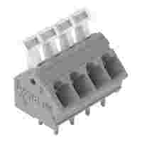 PCB terminal block; push-button; 2.5 mm²; Pin spacing 5/5.08 mm; 4-pole; CAGE CLAMP®; commoning option; gray