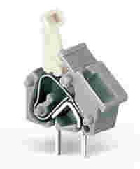 Stackable PCB terminal block; push-button; 2.5 mm²; Pin spacing 7.5/7.62 mm; 1-pole; CAGE CLAMP®; commoning option; gray