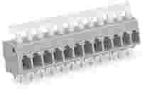 PCB terminal block; push-button; 2.5 mm²; Pin spacing 5/5.08 mm; 4-pole; CAGE CLAMP®; commoning option; gray