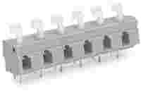 PCB terminal block; push-button; 2.5 mm²; Pin spacing 10/10.16 mm; 3-pole; CAGE CLAMP®; commoning option; gray