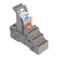 Relay module; Nominal input voltage: 110 VDC; 4 changeover contacts; Limiting continuous current: 5 A; with manual operation; Set of relay socket and elementary relay; Yellow status indicator; Module width: 31 mm