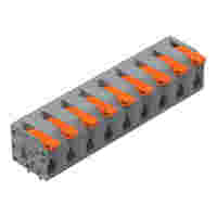 PCB terminal block; lever; 1.5 mm²; Pin spacing 7.5 mm; 9-pole; Push-in CAGE CLAMP®; 1,50 mm²; gray