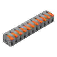 PCB terminal block; lever; 1.5 mm²; Pin spacing 7.5 mm; 11-pole; Push-in CAGE CLAMP®; 1,50 mm²; gray