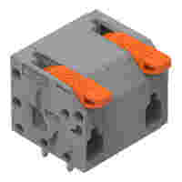 PCB terminal block; lever; 1.5 mm²; Pin spacing 11.5 mm; 2-pole; Push-in CAGE CLAMP®; 1,50 mm²; gray