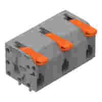 PCB terminal block; lever; 1.5 mm²; Pin spacing 11.5 mm; 3-pole; Push-in CAGE CLAMP®; 1,50 mm²; gray
