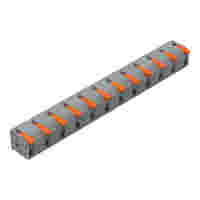 PCB terminal block; lever; 1.5 mm²; Pin spacing 11.5 mm; 12-pole; Push-in CAGE CLAMP®; 1,50 mm²; gray