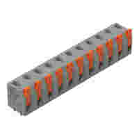 PCB terminal block; lever; 1.5 mm²; Pin spacing 7.5 mm; 11-pole; Push-in CAGE CLAMP®; 1,50 mm²; gray