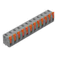 PCB terminal block; lever; 1.5 mm²; Pin spacing 7.5 mm; 12-pole; Push-in CAGE CLAMP®; 1,50 mm²; gray