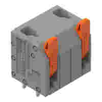 PCB terminal block; lever; 1.5 mm²; Pin spacing 11.5 mm; 2-pole; Push-in CAGE CLAMP®; 1,50 mm²; gray