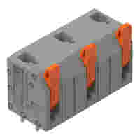 PCB terminal block; lever; 1.5 mm²; Pin spacing 11.5 mm; 3-pole; Push-in CAGE CLAMP®; 1,50 mm²; gray