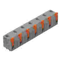 PCB terminal block; lever; 1.5 mm²; Pin spacing 11.5 mm; 7-pole; Push-in CAGE CLAMP®; 1,50 mm²; gray