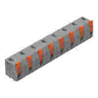 PCB terminal block; lever; 1.5 mm²; Pin spacing 11.5 mm; 8-pole; Push-in CAGE CLAMP®; 1,50 mm²; gray