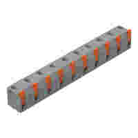 PCB terminal block; lever; 1.5 mm²; Pin spacing 11.5 mm; 10-pole; Push-in CAGE CLAMP®; 1,50 mm²; gray