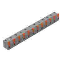 PCB terminal block; lever; 1.5 mm²; Pin spacing 11.5 mm; 12-pole; Push-in CAGE CLAMP®; 1,50 mm²; gray