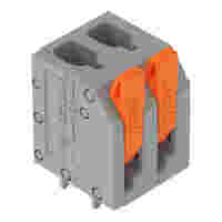 PCB terminal block; lever; 2.5 mm²; Pin spacing 5 mm; 2-pole; Push-in CAGE CLAMP®; 2,50 mm²; gray