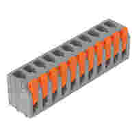 PCB terminal block; lever; 2.5 mm²; Pin spacing 5 mm; 11-pole; Push-in CAGE CLAMP®; 2,50 mm²; gray