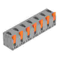 PCB terminal block; Push-in CAGE CLAMP with operating lever; AWG 24 - 12; Pin spacing 11.5 mm; 7-pole; top entry; gray