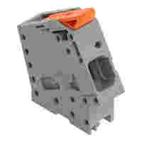 PCB terminal block; lever; 16 mm²; Pin spacing 10 mm; 1-pole; Push-in CAGE CLAMP®; gray