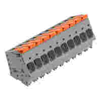 PCB terminal block; lever; 16 mm²; Pin spacing 10 mm; 10-pole; Push-in CAGE CLAMP®; gray