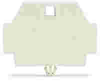 End plate; with snap-in mounting foot; light gray