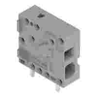 PCB terminal block; 1.5 mm²; Pin spacing 3.5 mm; 1-pole; Push-in CAGE CLAMP®; 1,50 mm²; gray