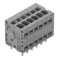 PCB terminal block; 1.5 mm²; Pin spacing 3.5 mm; 6-pole; Push-in CAGE CLAMP®; 1,50 mm²; gray
