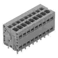 PCB terminal block; 1.5 mm²; Pin spacing 3.5 mm; 9-pole; Push-in CAGE CLAMP®; 1,50 mm²; gray