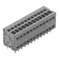 PCB terminal block; 1.5 mm²; Pin spacing 3.5 mm; 12-pole; Push-in CAGE CLAMP®; 1,50 mm²; gray