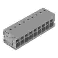 PCB terminal block; 2.5 mm²; Pin spacing 5 mm; 9-pole; Push-in CAGE CLAMP®; 2,50 mm²; gray